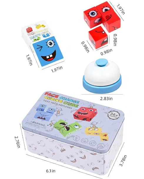 JUEGO MONTESSORI CAMBIA CARA + TIMBRE: DIVERSIÓN EMOCIONAL PARA NIÑOS Y FAMILIAS